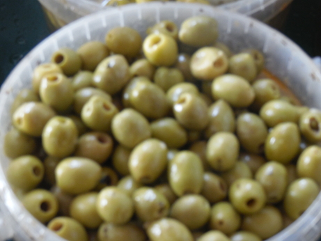 Olives vertes dnoyautes