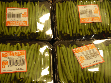 Haricots vert trs fin quetts